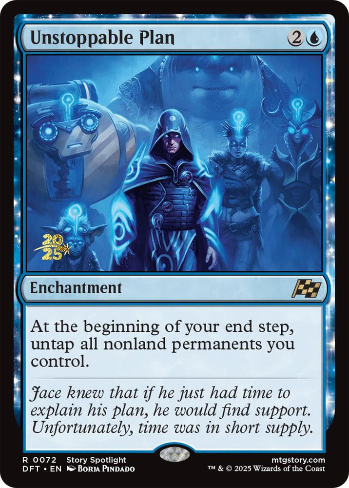 Unstoppable Plan [Aetherdrift Prerelease Promos] Magic: The Gathering