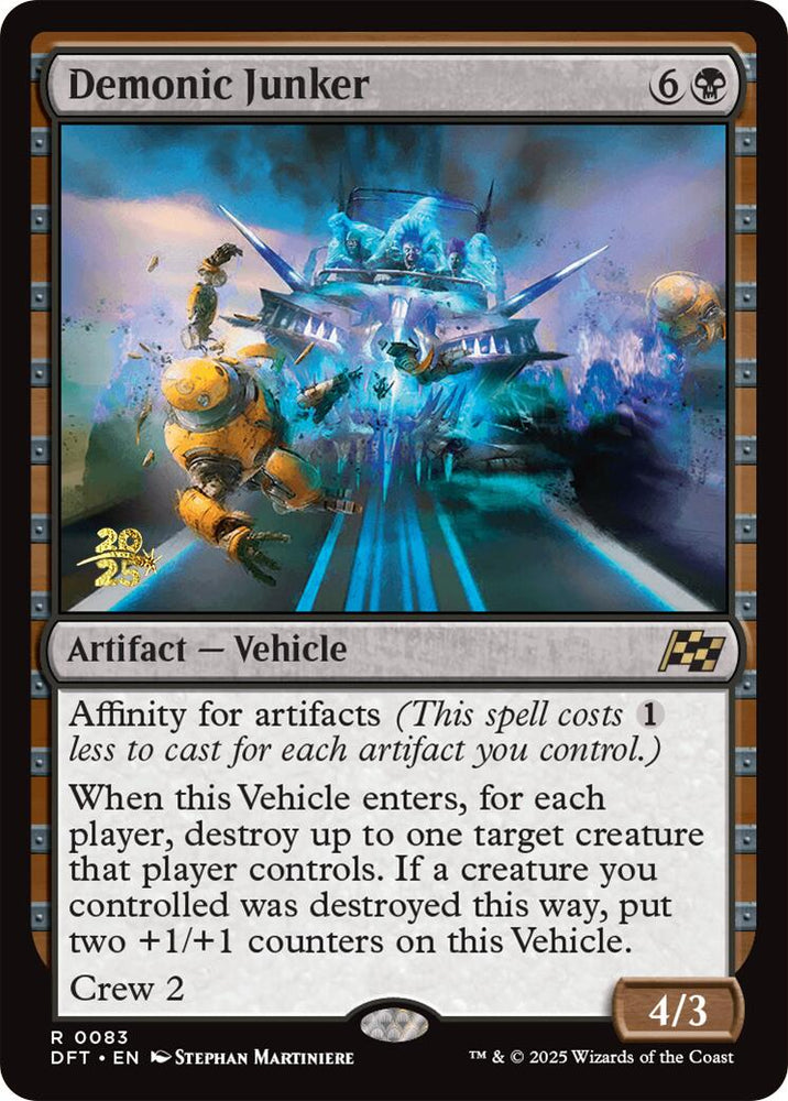 Demonic Junker [Aetherdrift Prerelease Promos] Magic: The Gathering
