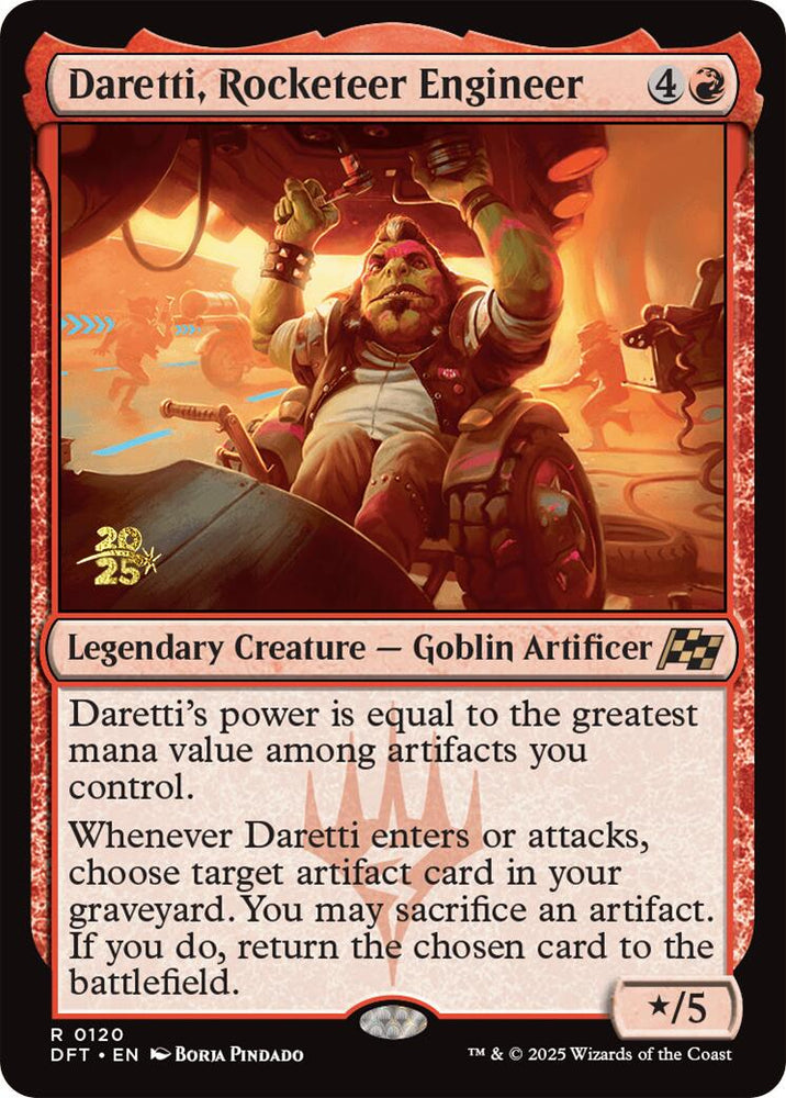 Daretti, Rocketeer Engineer [Aetherdrift Prerelease Promos] Magic: The Gathering