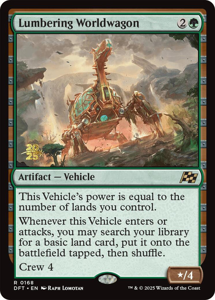 Lumbering Worldwagon [Aetherdrift Prerelease Promos] Magic: The Gathering