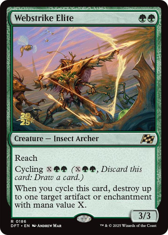 Webstrike Elite [Aetherdrift Prerelease Promos] Magic: The Gathering