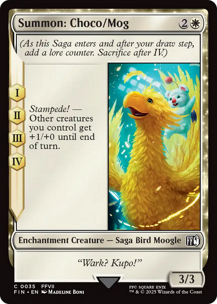 Summon: Choco/Mog [FINAL FANTASY] Magic: The Gathering