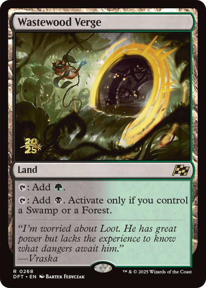 Wastewood Verge [Aetherdrift Prerelease Promos] Magic: The Gathering
