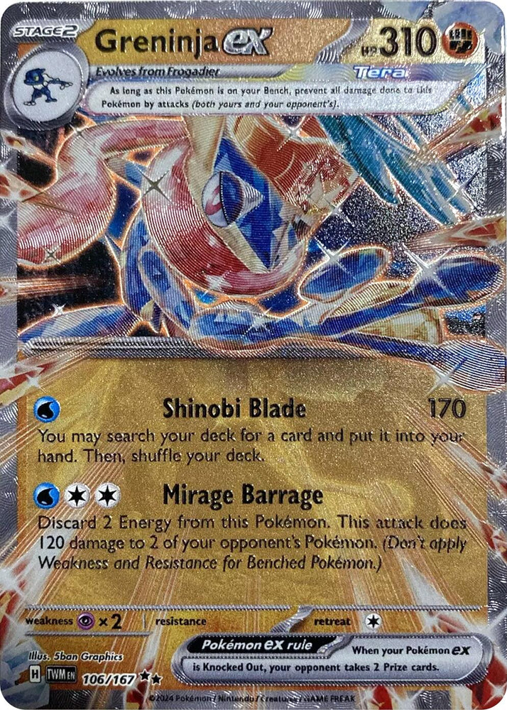 Greninja ex (106/167) (GameStop Metal Card) [Miscellaneous Cards] Pokémon