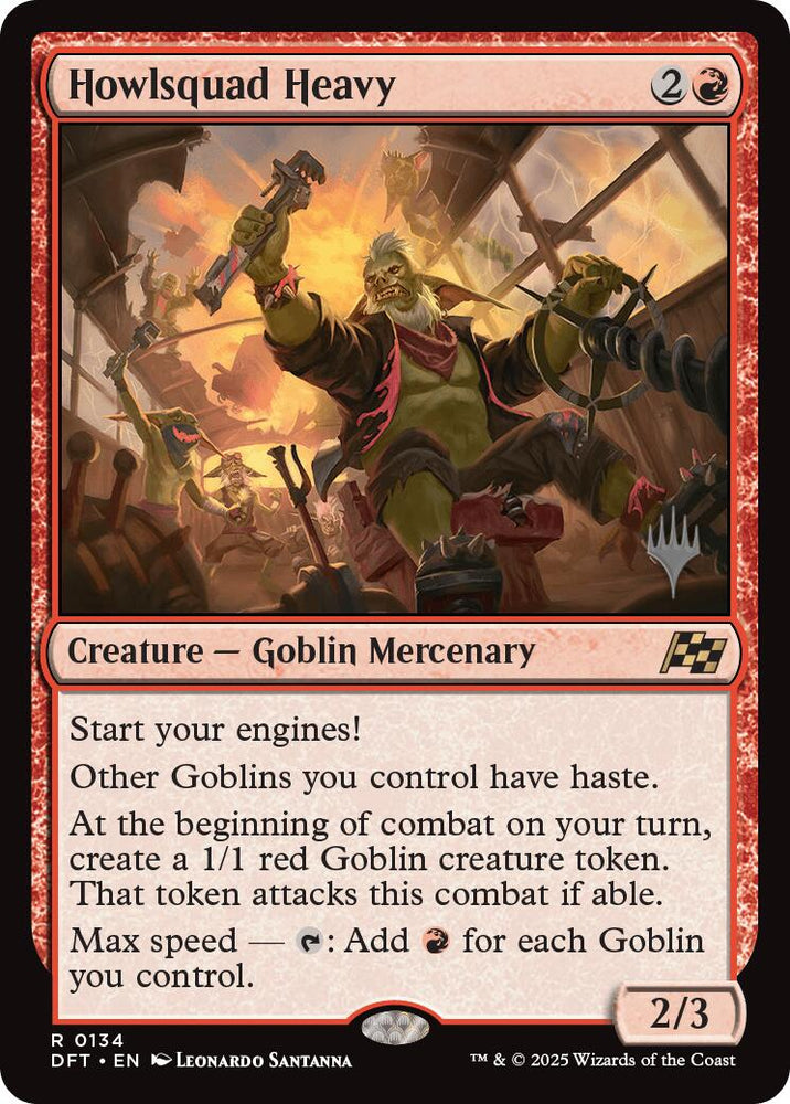 Howlsquad Heavy (Promo Pack) [Aetherdrift Promos] Magic: The Gathering