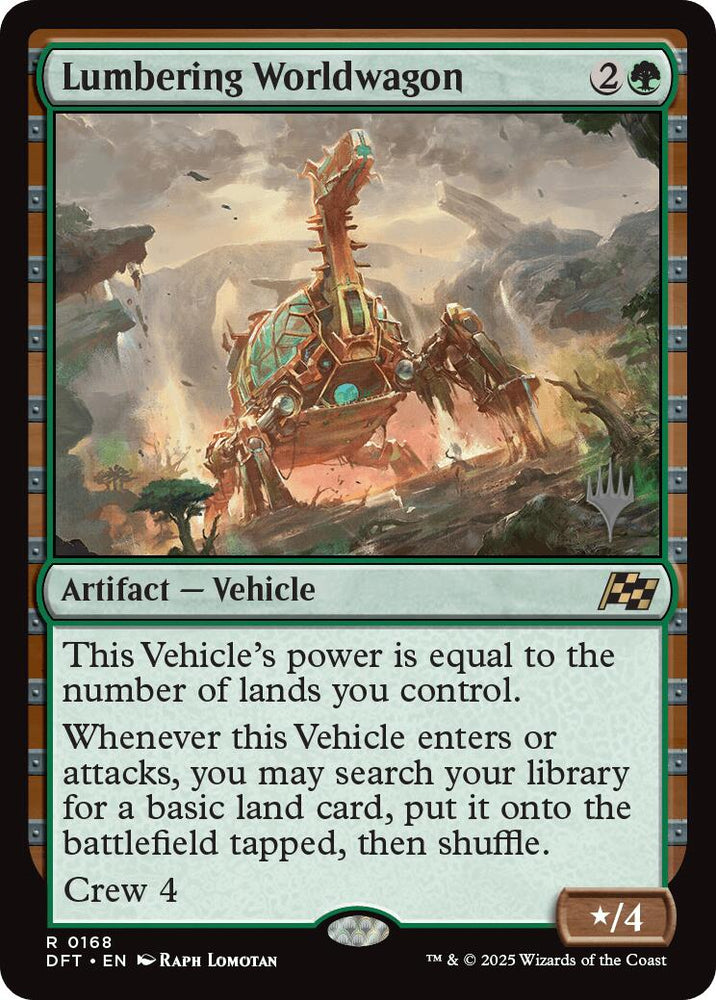Lumbering Worldwagon (Promo Pack) [Aetherdrift Promos] Magic: The Gathering