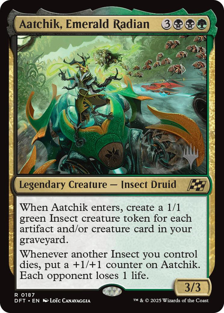 Aatchik, Emerald Radian (Promo Pack) [Aetherdrift Promos] Magic: The Gathering
