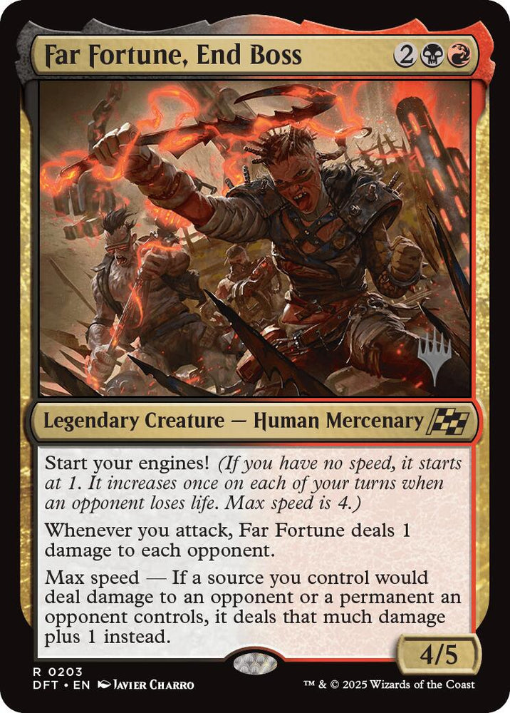 Far fortune, End Boss (Promo Pack) [Aetherdrift Promos] Magic: The Gathering