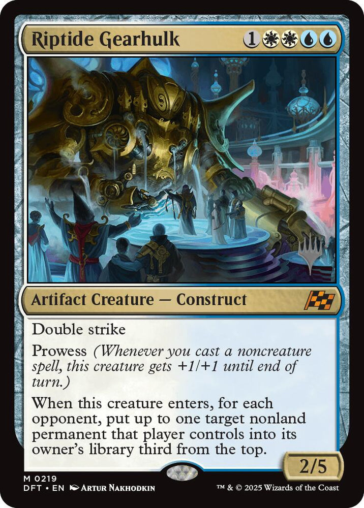 Riptide Gearhulk (Promo Pack) [Aetherdrift Promos] Magic: The Gathering