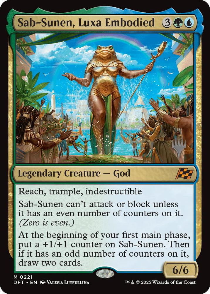 Sab-Sunen, Luxa Embodied (Promo Pack) [Aetherdrift Promos] Magic: The Gathering
