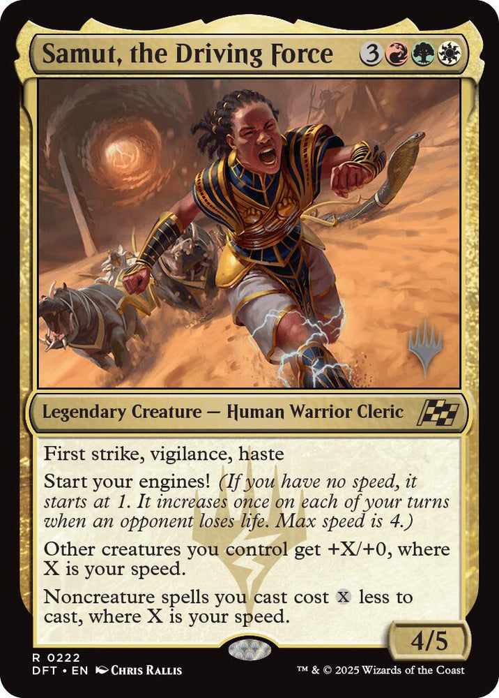 Samut, the Driving Force (Promo Pack) [Aetherdrift Promos] Magic: The Gathering