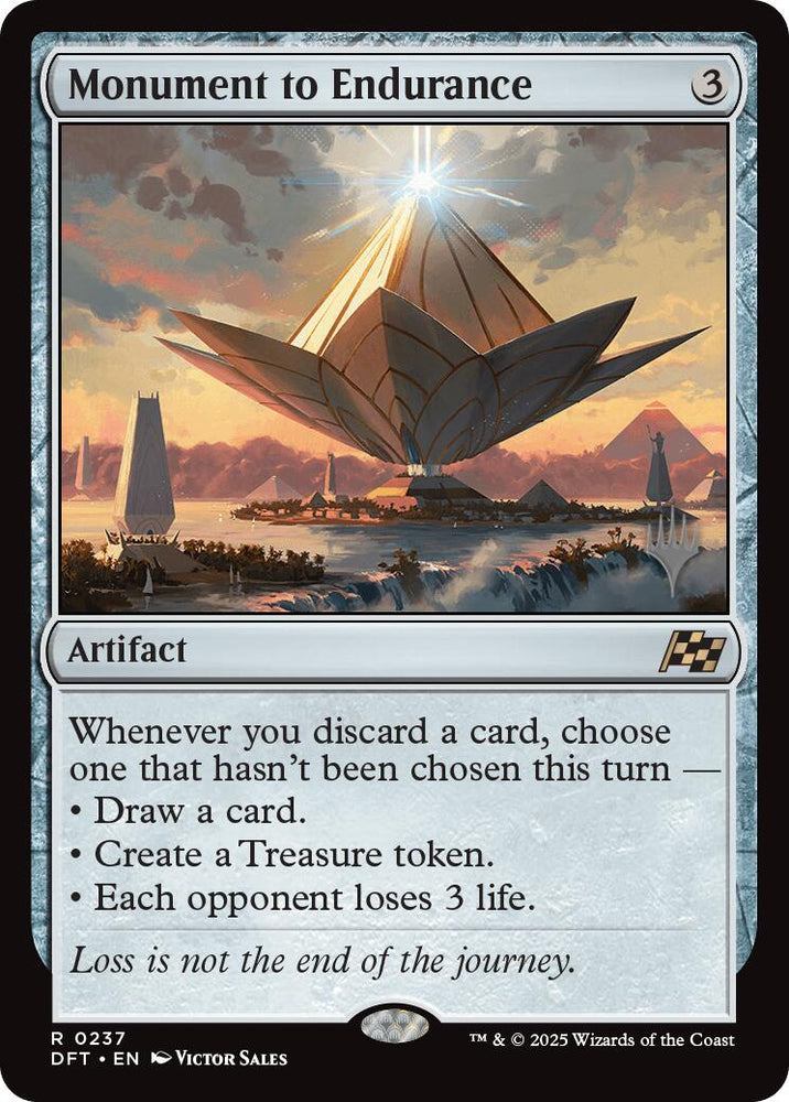 Monument to Endurance (Promo Pack) [Aetherdrift Promos] Magic: The Gathering