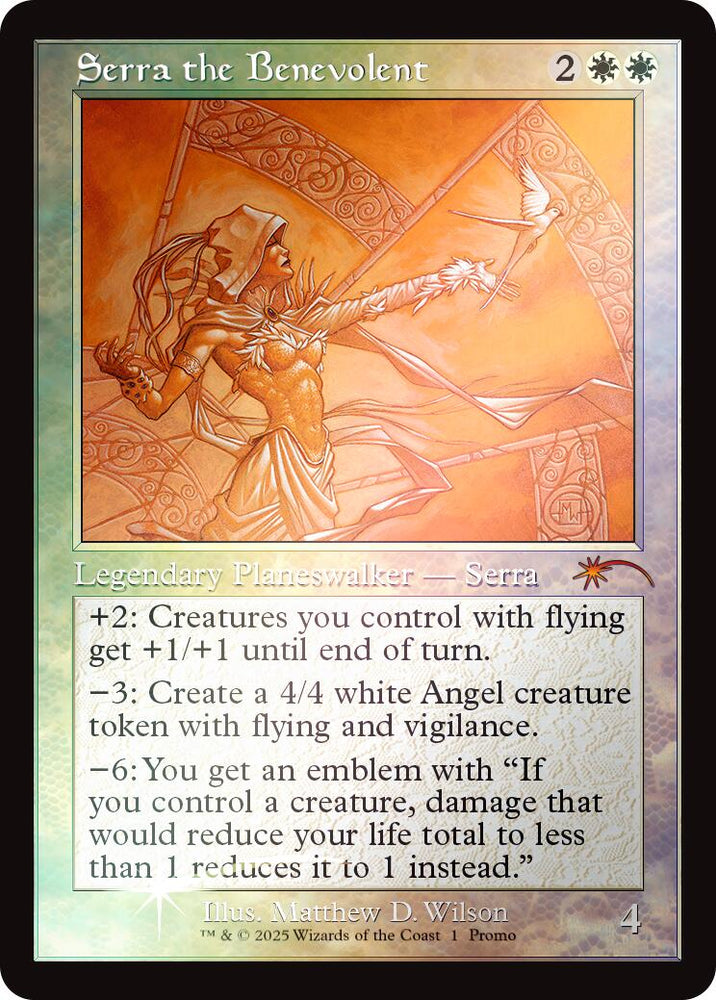 Serra the Benevolent (Retro Frame) [MagicFest 2019] Magic: The Gathering