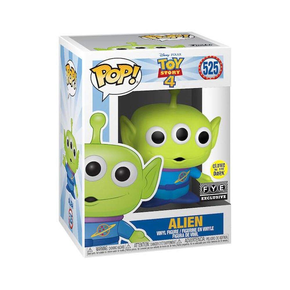 Funko Pop! Toy Story 4 Alien Glows in The Dark Exclusive Vinyl Figure #525 FUNKO