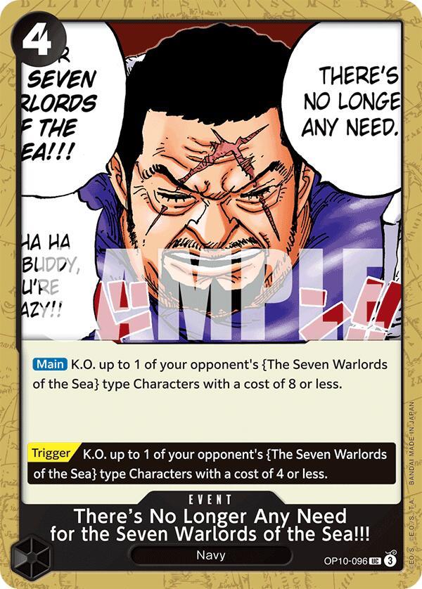There's No Longer Any Need for the Seven Warlords of the Sea!!! [Royal Blood] Bandai