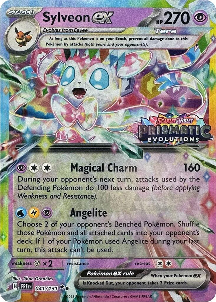 Sylveon ex (041/131) (Prismatic Evolutions Stamp) [Scarlet & Violet: Prismatic Evolutions] Pokémon