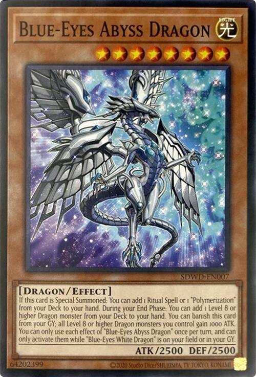 Blue-Eyes Abyss Dragon (Unlimited Misprint) [SDWD-EN007] Common Yu-Gi-Oh!