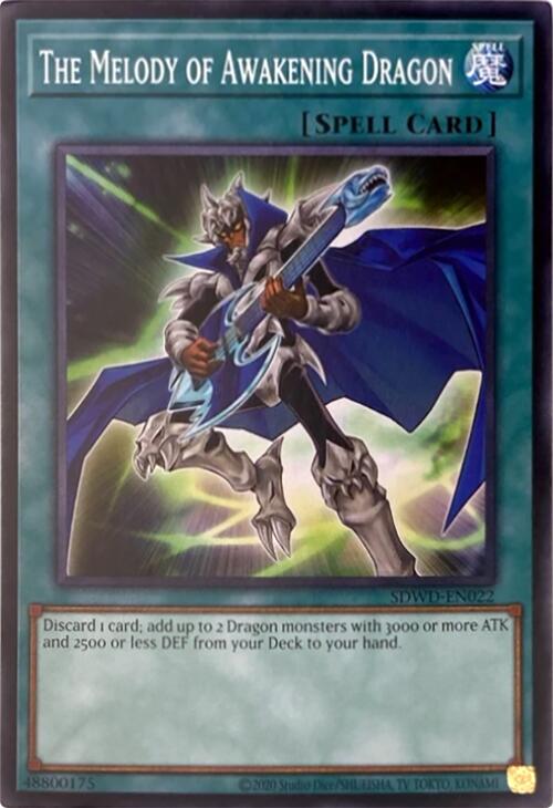 The Melody of Awakening Dragon (Unlimited Misprint) [SDWD-EN022] Common Yu-Gi-Oh!