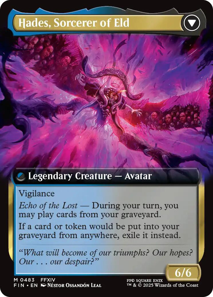 Emet-Selch, Unsundered // Hades, Sorcerer of Eld (Extended Art) [FINAL FANTASY] Magic: The Gathering
