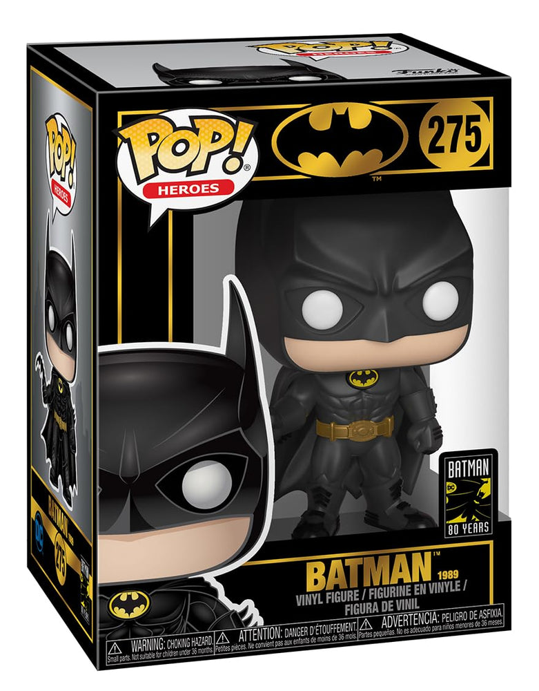 Funko Pop Heroes: Batman 80th - Batman - (1989),Multicolor, Standard - DC Comics - Collectable Vinyl Figure - Gift Idea - Official Merchandise - Toys for Kids & Adults - Superheroes Fans FUNKO