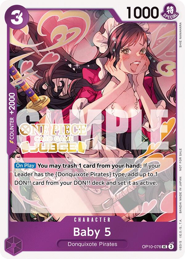 Baby 5 (Judge Pack Vol. 5) [One Piece Promotion Cards] Bandai