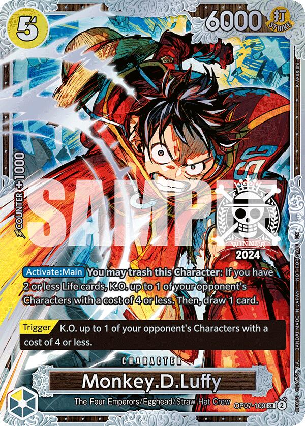 Monkey.D.Luffy (Championship 2024 World Final 2nd Place) [One Piece Promotion Cards] Bandai