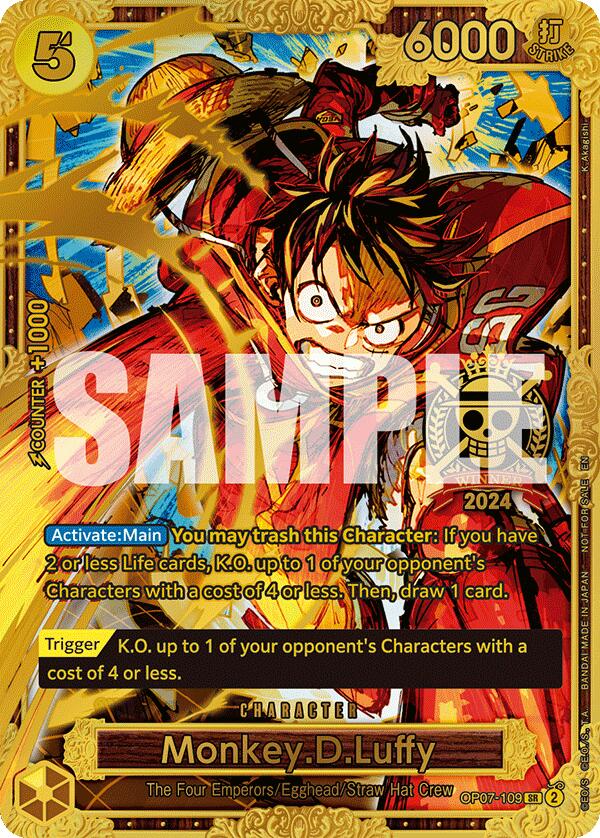 Monkey.D.Luffy (Championship 2024 World Final 1st Place) [One Piece Promotion Cards] Bandai