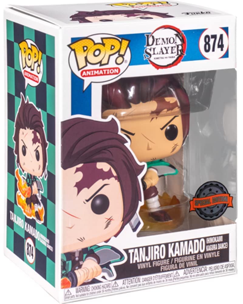 Funko Pop Demon Slayer Tanjiro Kamado with Flaming Blade FUNKO