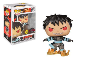 Funko Fire Force Shinra Glow in The Dark GITD Exclusive Pop! Vinyl Figure 981 Special Edition