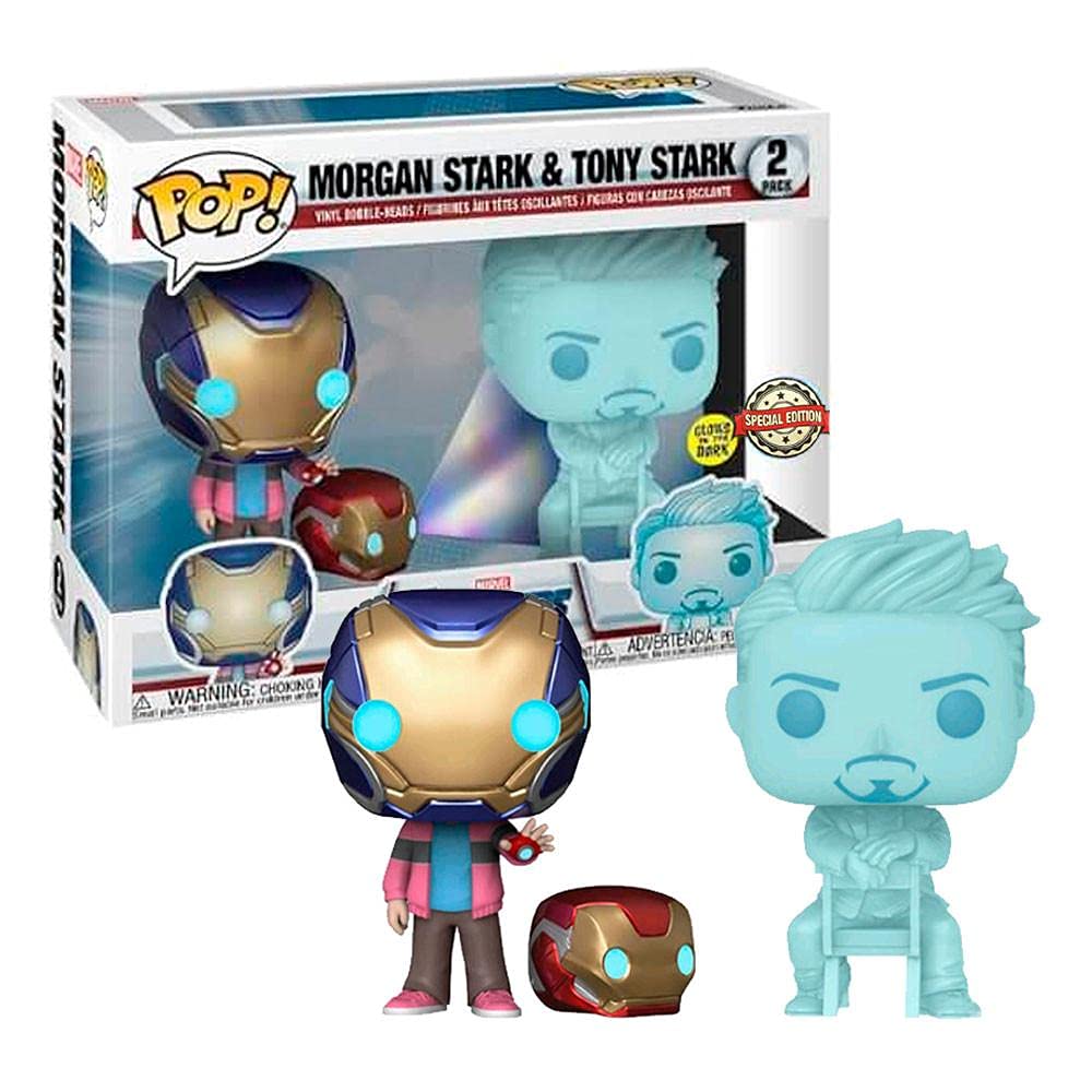 Pop! Morgan & Tony Stark Glows in The Dark 2 Pack Special Edition FUNKO
