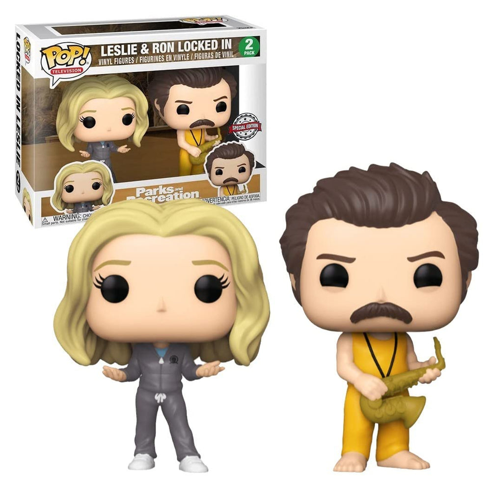 Funko POP! Parks and Recreation - 2pk Locked in Ron & Leslie Exclusive FUNKO