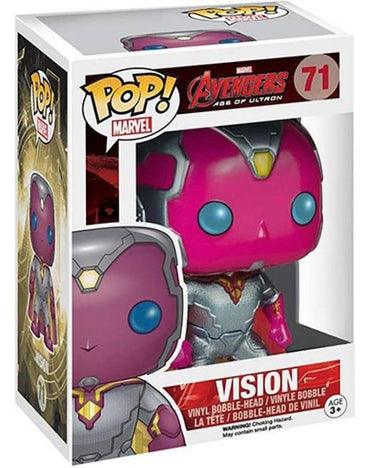 Funko Pop Marvel Avengers Age of Ultron Vision Metallic Exclusive Vinyl Bobblehead Figure FUNKO