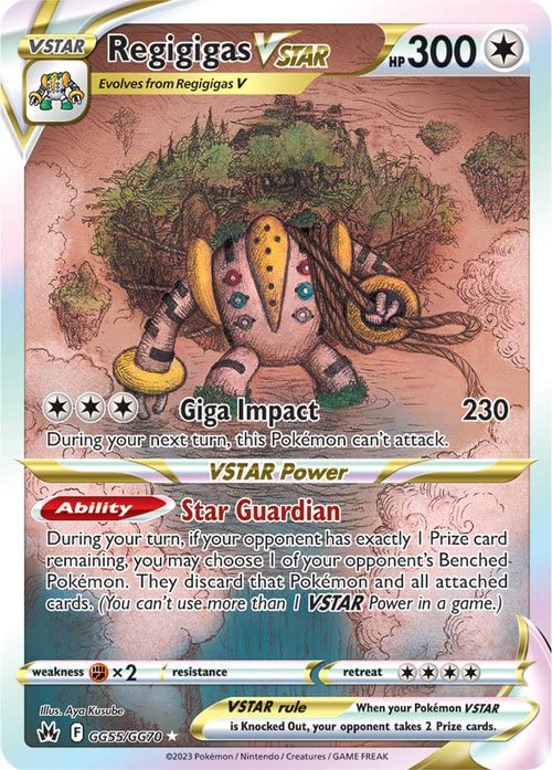 Pokemon - Regigigas Vstar GG55/GG70 - Crown Zenith - Galarian Gallery - Ultra Rare Alternate Art Pokémon