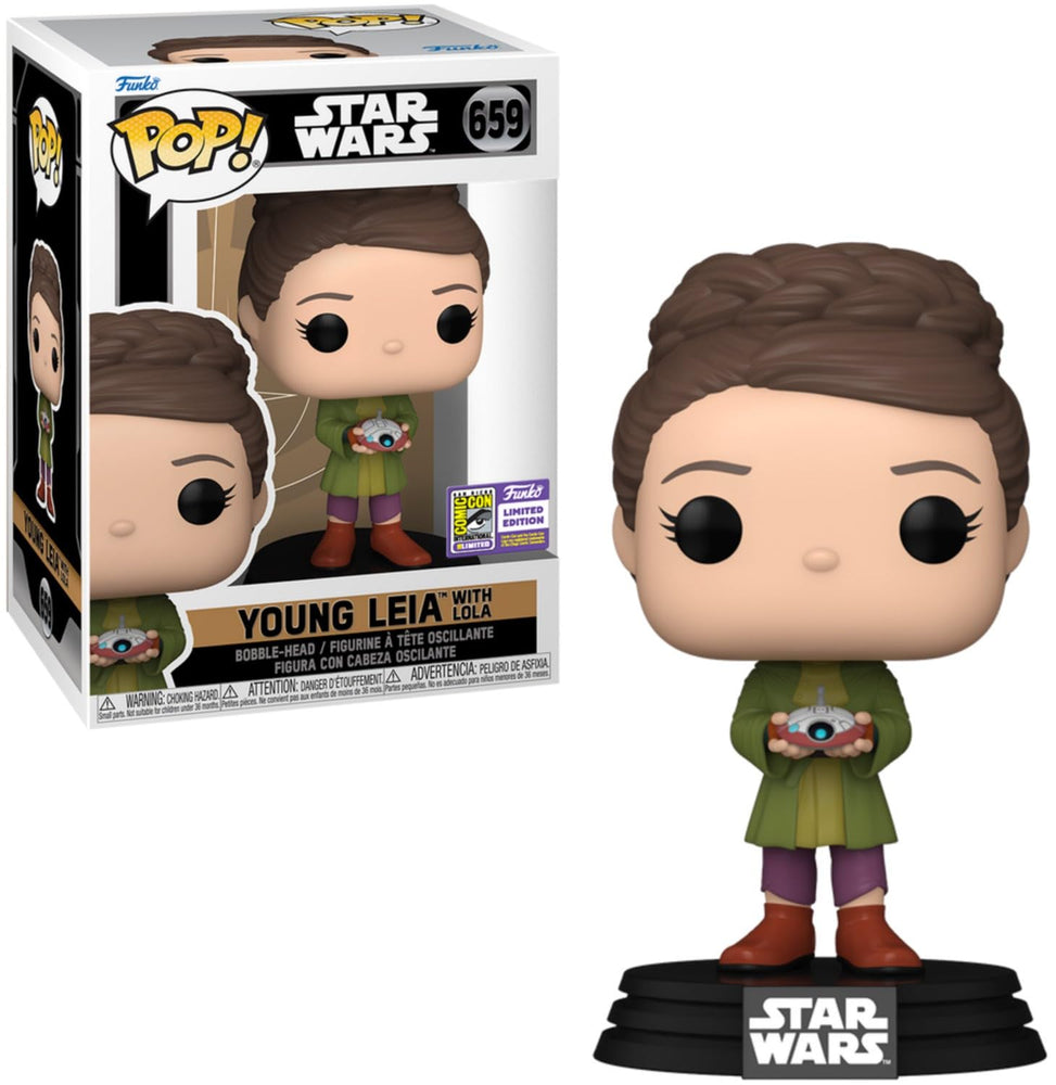 Funko SDCC 2023 (Shared): Star Wars POP! Young LEIA with LOLA FUNKO