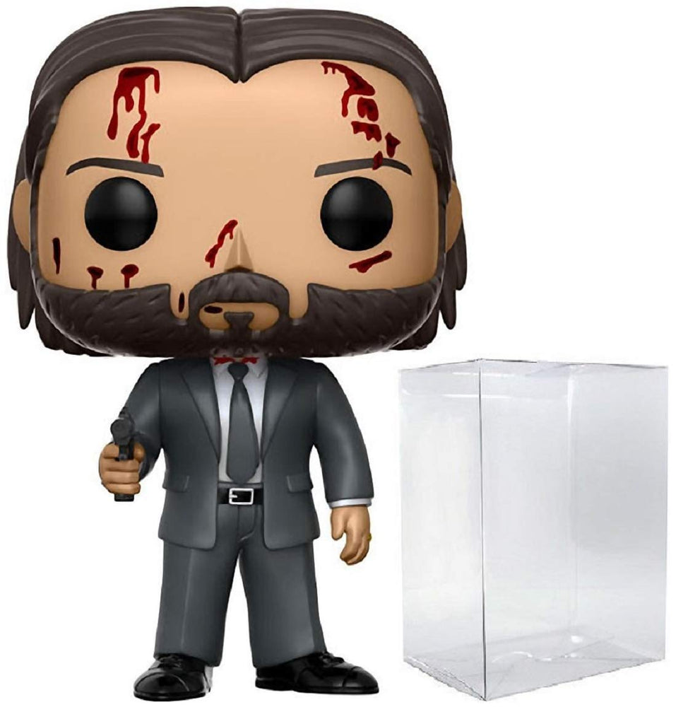 Funko Pop! Movies: John Wick Chapter 2 - Bloody Limited Chase Variant Vinyl Figure (Bundled with Pop Box Protector Case) FUNKO
