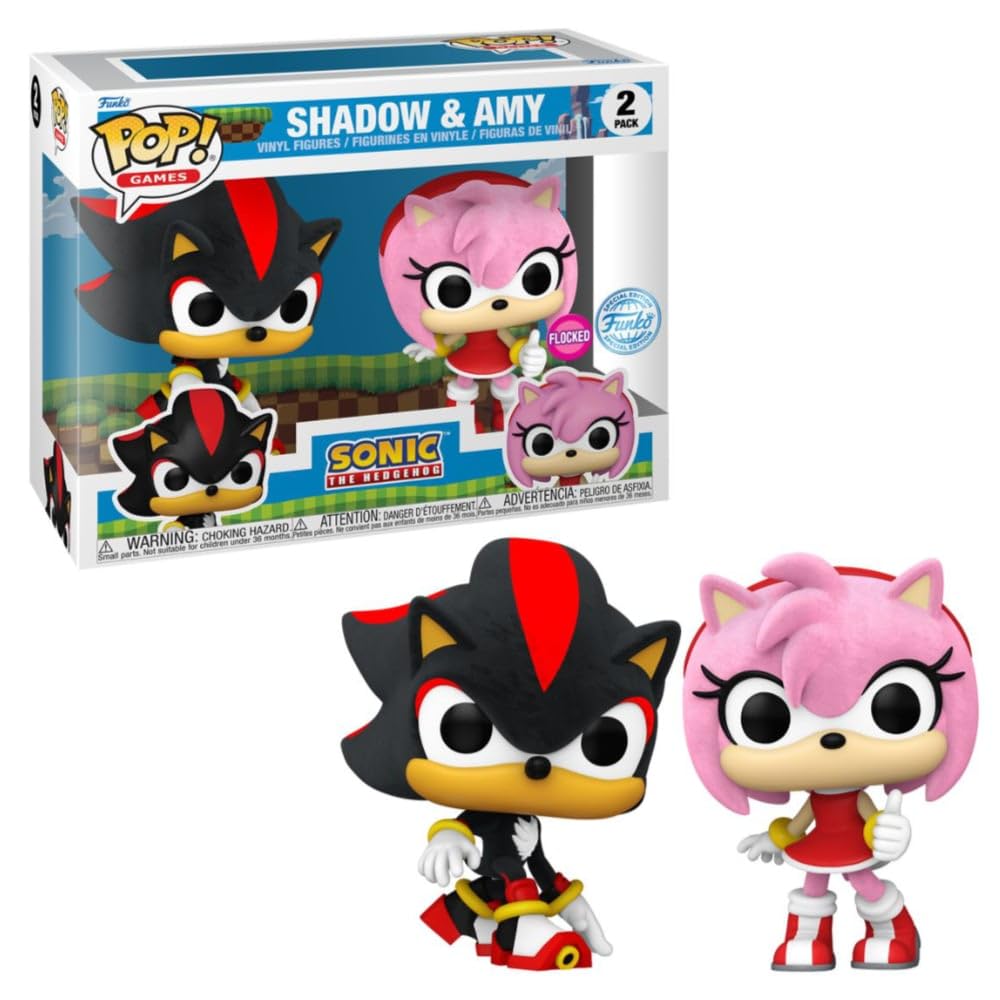 Funko POP! Shadow and Amy Flocked 2-Pack TargetCon Exclusive FUNKO