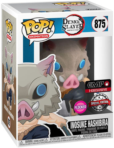 Funko Pop Animation: Demon Slayer - Inosuke Exclusive (Flocked) FUNKO