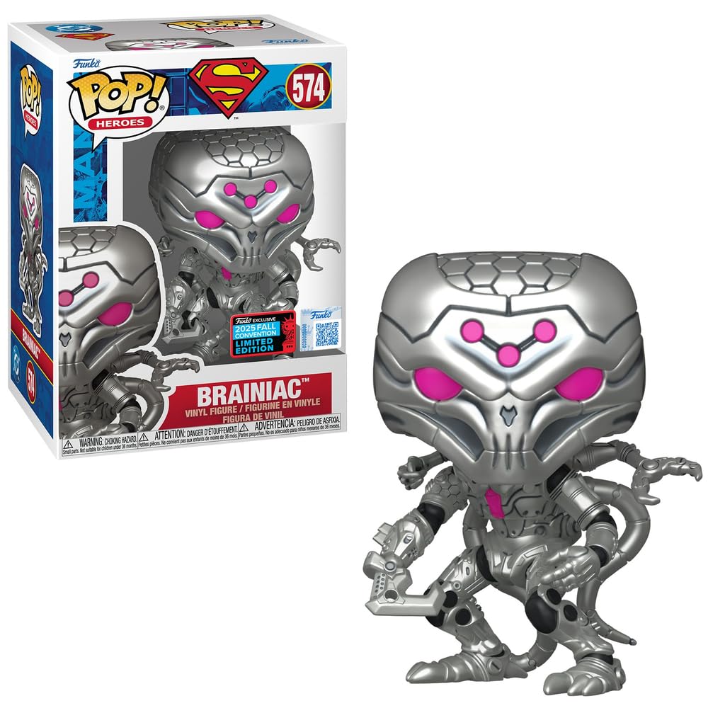 POP Superman Brainiac Funko Exclusive 2025 Fall Convention Limited Edition 574 (with Plastic Protection) FUNKO
