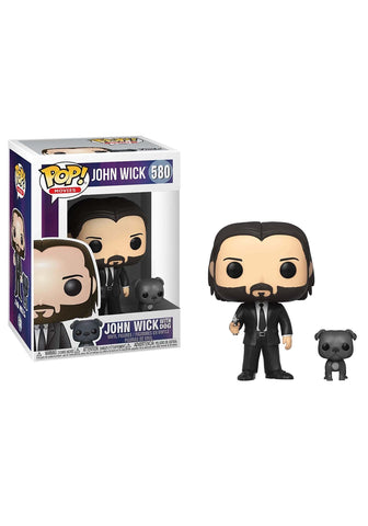 Funko Pop! Movies: John Wick - John in Black Suit with Dog Buddy FUNKO