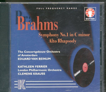Symphony 1/Alto Rhapsody CD
