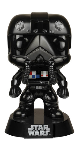 Funko POP Star Wars: Black Chrome Tie-Fighter Pilot NYCC Exclusive Action Figure FUNKO