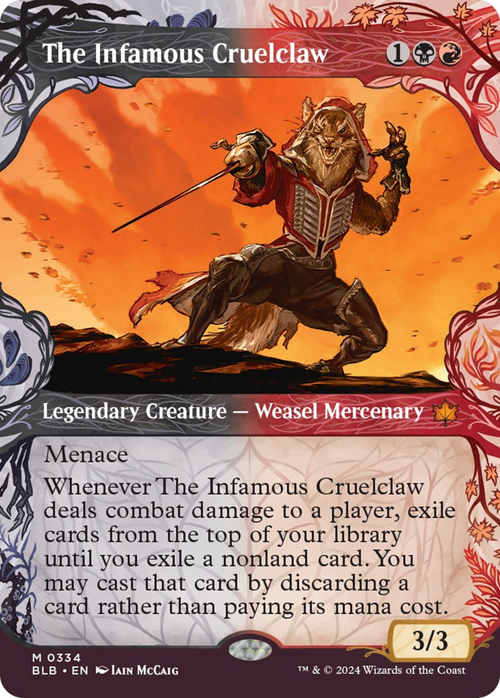 The Infamous Cruelclaw (Showcase) [Bloomburrow] Magic: The Gathering