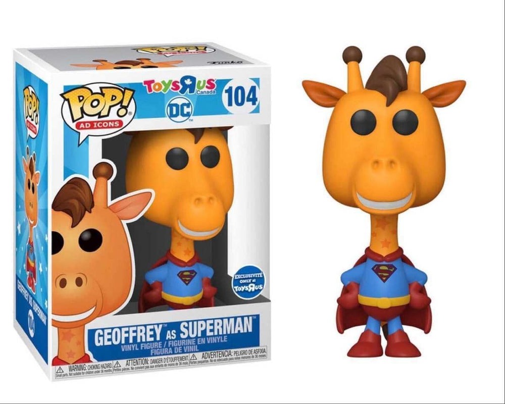 Pop Ad Icons DC Comics 3.75 Inch Action Figure Toys R Us Exclusive - Geoffrey as Superman #104 FUNKO