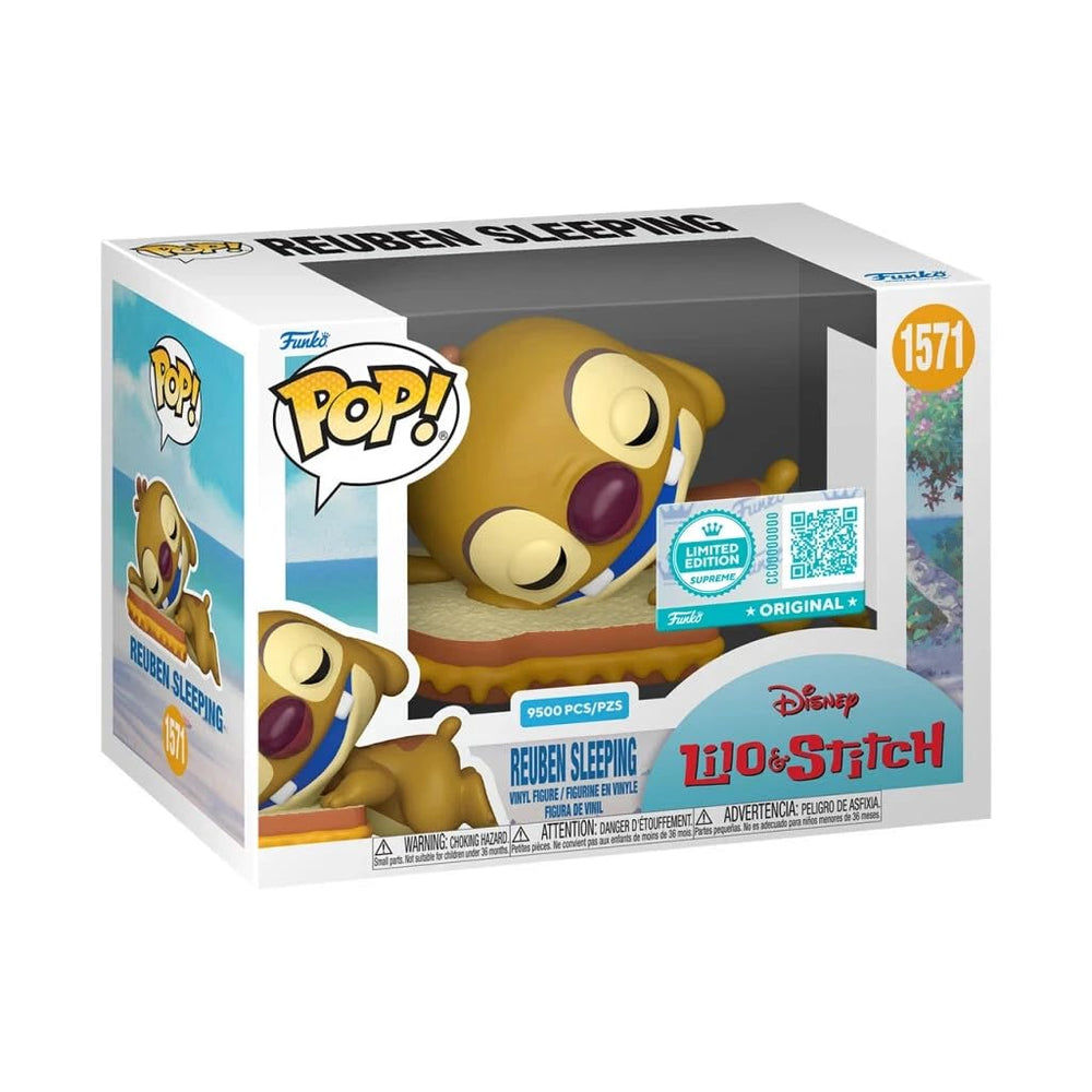 Funko Lilo and Stitch Reuben Sleeping Exclusive Vinyl Figure LE 9500 1571 FUNKO