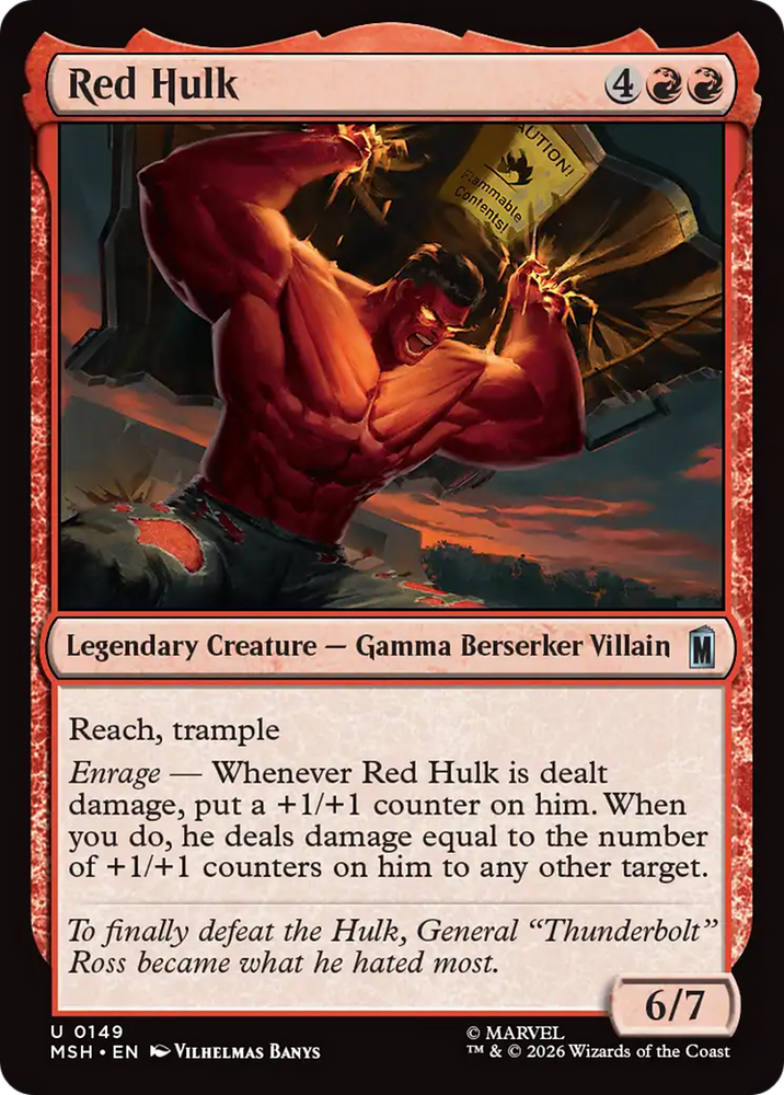 Red Hulk [Marvel Super Heroes] Magic: The Gathering