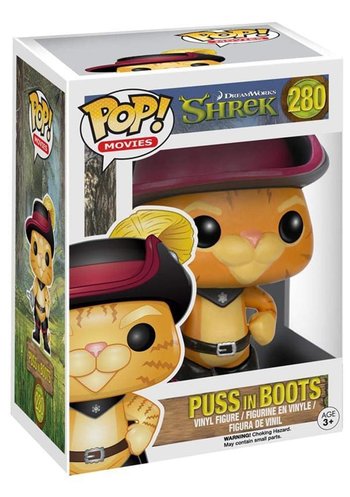 Funko POP Movies: Shrek - Puss in Boots Toy Figure,Multi-colored,3.75 inches FUNKO