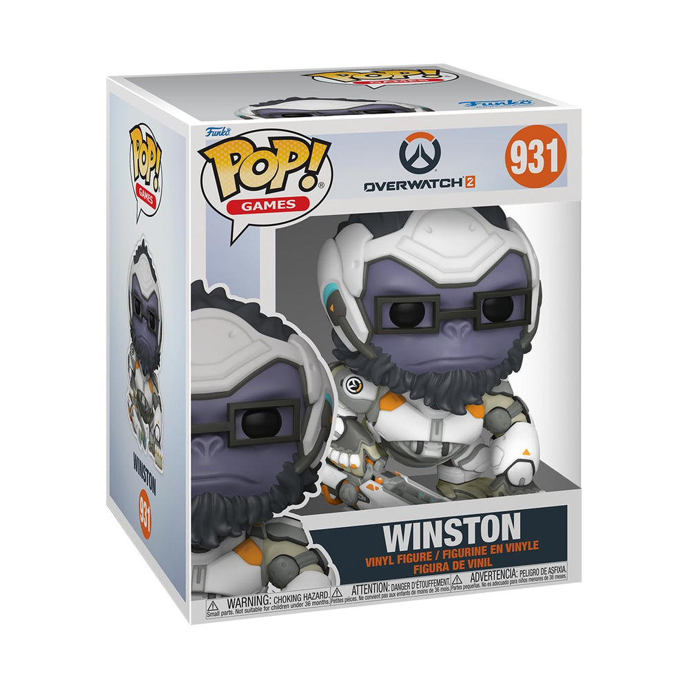 Funko POP! Super: Overwatch 2 - Winston - Overwatch - Collectable Vinyl Figure - Gift Idea - Official Merchandise - for Kids & Adults - Video Games Fans - Model Figure for Collectors and Display FUNKO