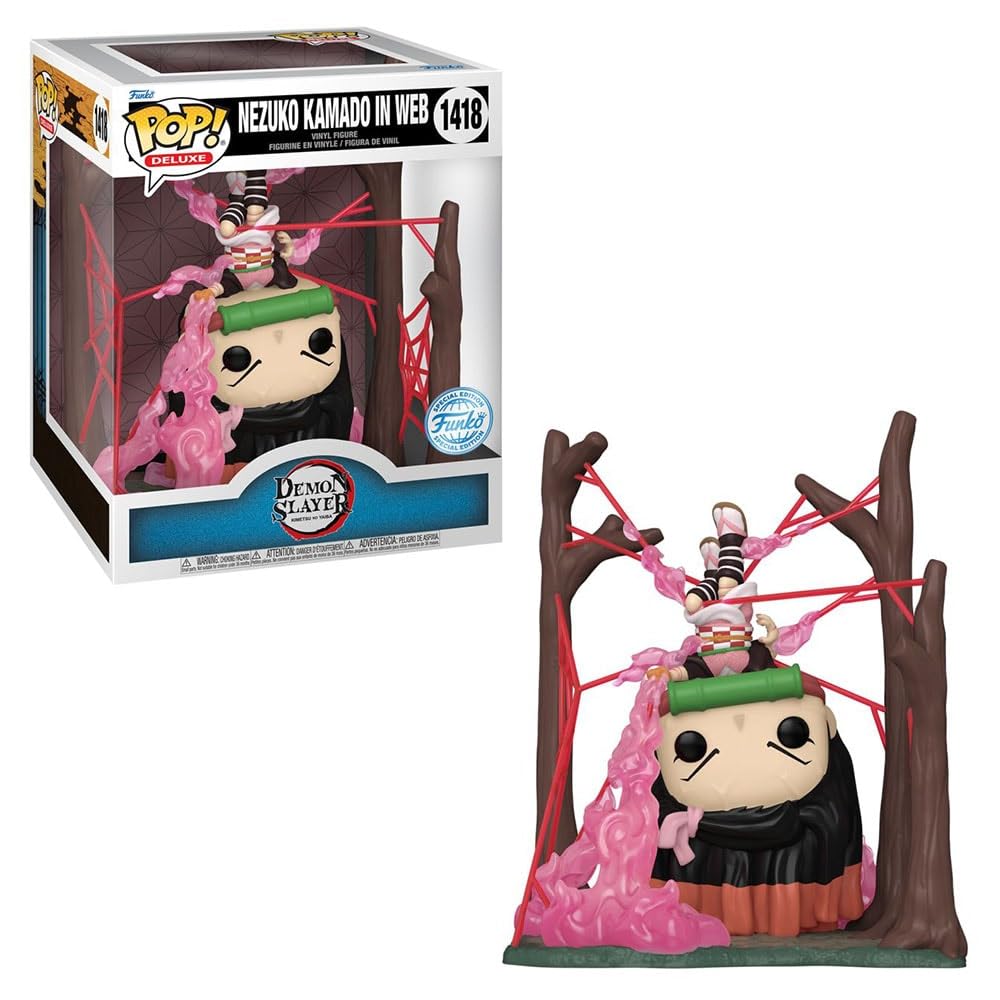 Pop! Deluxe: Demon Slayer - Nezuko Kamado in Web *Glow in The Dark* (BoxLunch Exclusive) FUNKO