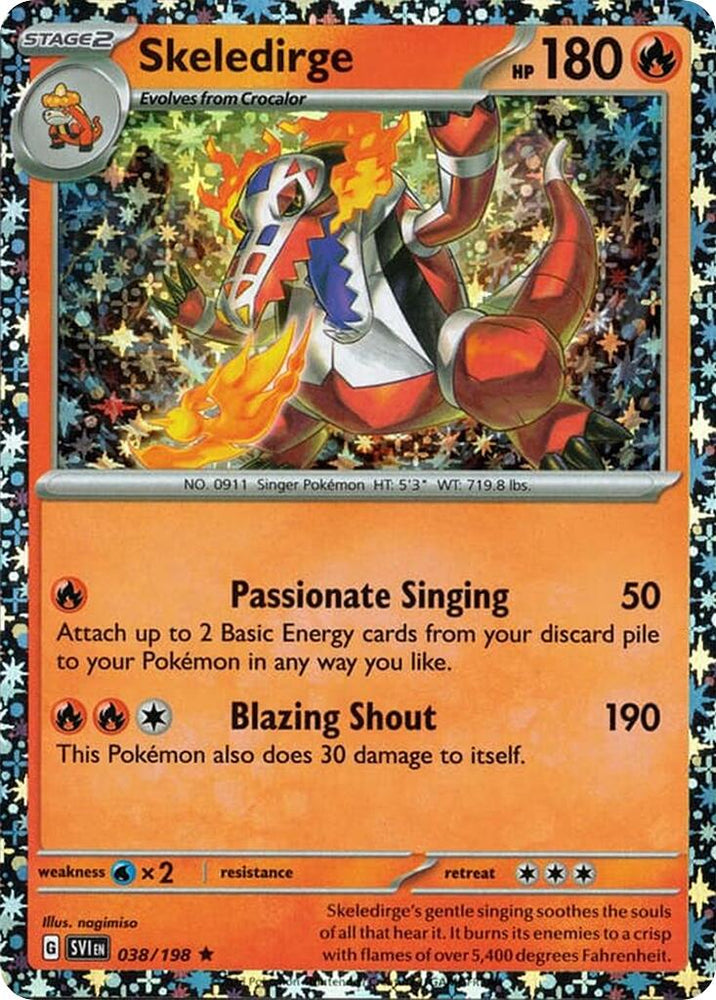 Skeledirge (038/198) (Sparkle Holo) [Miscellaneous Cards] Pokémon