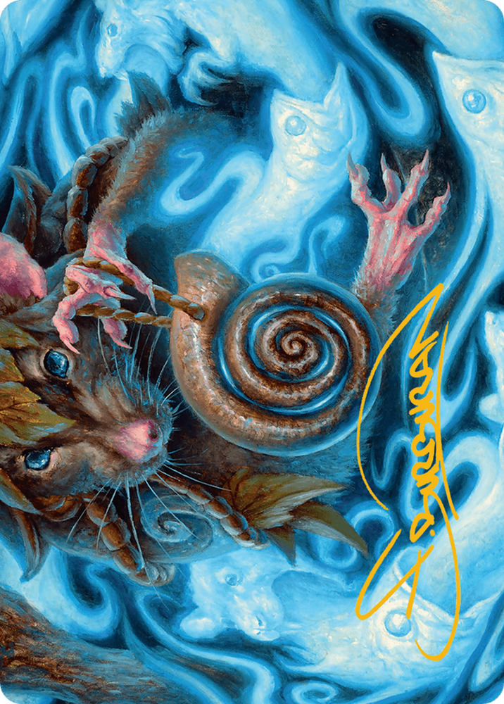 Mind Spiral Art Card (Gold-Stamped Signature) [Bloomburrow Art Series] Magic: The Gathering